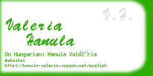 valeria hanula business card